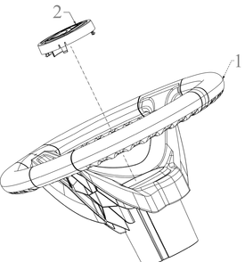 Steering Wheel Diagram and Parts List for XT1-GT50KH (14BQA3CQ010)(2021) Cub Cadet Lawn Tractor